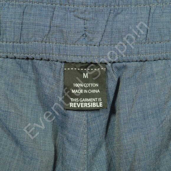Reyn Spooner Shorts Mens M Blue Reversible Hawaiian Stretch Drawstring - Picture 7 of 8